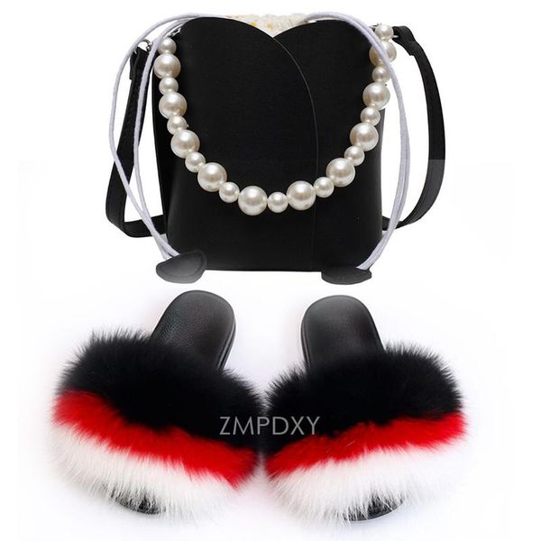 ladies summer fur slides fashion shoulder bag big slippers exquisite women pearl handbag raccoon party shoes bags, Black
ladies summer fur slides fashion shoulder bag big slippers exquisite women pearl handbag raccoon party shoes bags, Black