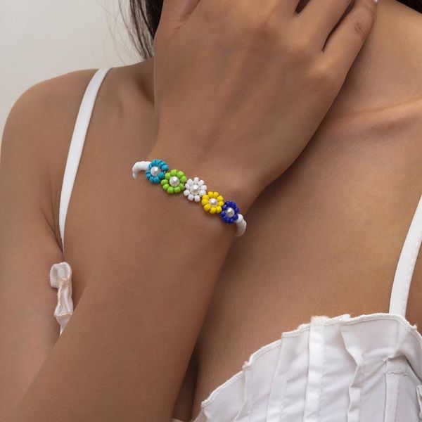 charm bracelets origin summer bohemian multicolor beads flower for women girls fashion simulation pearl holiday jewelry, Golden;silver
charm bracelets origin summer bohemian multicolor beads flower for women girls fashion simulation pearl holiday jewelry, Golden;silver