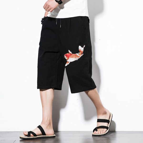 men's pants summer kimonos japanese style harajuku harem youth casual calf-length embroidery baggy loose trousers s4sg, Black
men's pants summer kimonos japanese style harajuku harem youth casual calf-length embroidery baggy loose trousers s4sg, Black