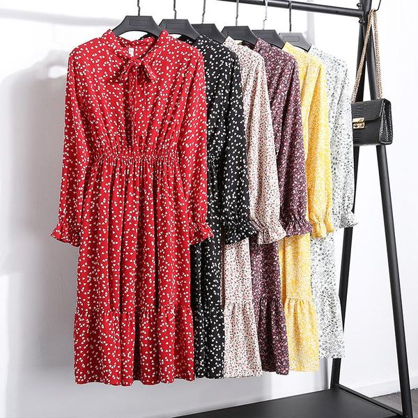 casual dresses printed floral chiffon women for autumn 2021 long sleeve ruffles dress lace up elegant with bow, Black;gray
casual dresses printed floral chiffon women for autumn 2021 long sleeve ruffles dress lace up elegant with bow, Black;gray