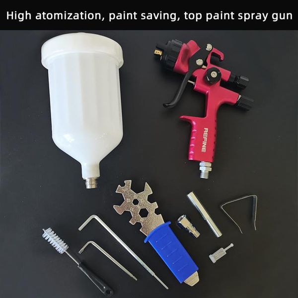 professional spray guns paint pneumatic high atomization 8001 pot gun air compressor hub furniture car
professional spray guns paint pneumatic high atomization 8001 pot gun air compressor hub furniture car