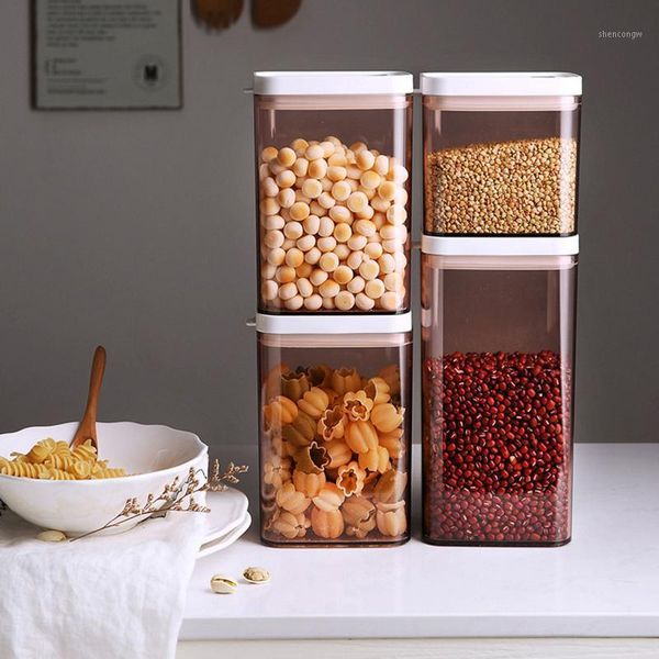 modern style kitchen transparent dust-proof sealed storage tank rice grain nut seasoning fruit vegetables snack box
modern style kitchen transparent dust-proof sealed storage tank rice grain nut seasoning fruit vegetables snack box