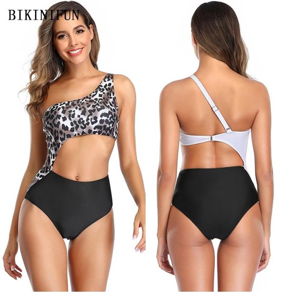 single shoulder swimwear women leopard patchwork swimsuit cutout bathing suit s-2xl girl plus size bikini set one-piece suits
single shoulder swimwear women leopard patchwork swimsuit cutout bathing suit s-2xl girl plus size bikini set one-piece suits