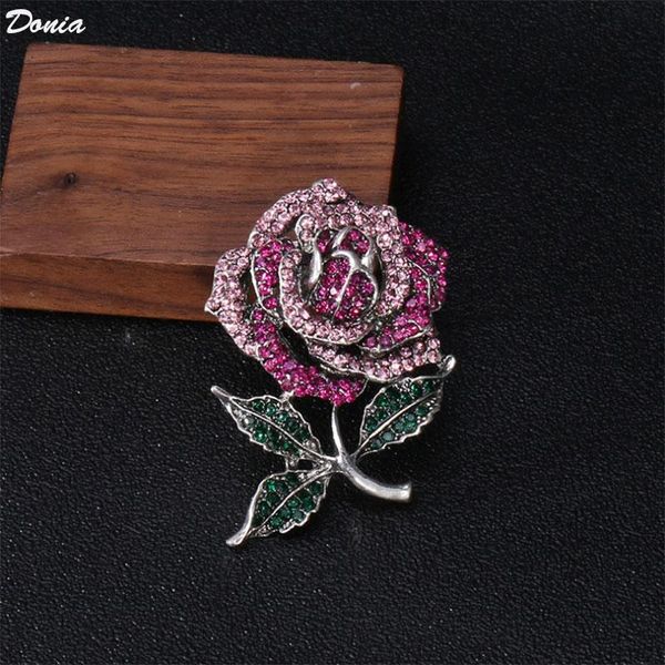 pins, brooches donia jewelry fashion high-end full rose brooch two-color flowers selling corsage ladies scarf pin coat, Gray
pins, brooches donia jewelry fashion high-end full rose brooch two-color flowers selling corsage ladies scarf pin coat, Gray