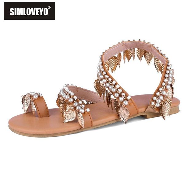 sandals simloveyo arrive summer flat with slip on women's clip toe pearl string bead leaves tassel brown sweet b1245, Black
sandals simloveyo arrive summer flat with slip on women's clip toe pearl string bead leaves tassel brown sweet b1245, Black