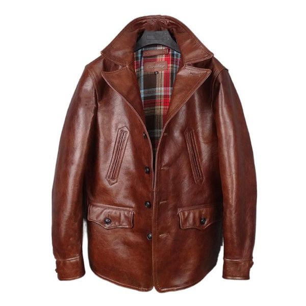 dark brown japan casual style genuine leather jacket men large size 4xl single breasted real natural cowhide autumn coat men's & faux, Black
dark brown japan casual style genuine leather jacket men large size 4xl single breasted real natural cowhide autumn coat men's & faux, Black