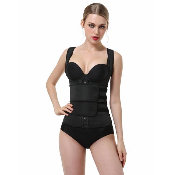women's shapers long torso 100% latex waist trainer corset vest steel bones cincher body shaper tummy control slimming belt, Black;white
women's shapers long torso 100% latex waist trainer corset vest steel bones cincher body shaper tummy control slimming belt, Black;white