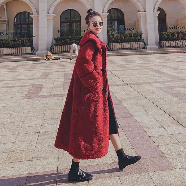 women's wool & blends winter autumn women coat faux woman jacket long fashion coats teddy outwear womens clothes manteau femme hiver 20, Black
women's wool & blends winter autumn women coat faux woman jacket long fashion coats teddy outwear womens clothes manteau femme hiver 20, Black