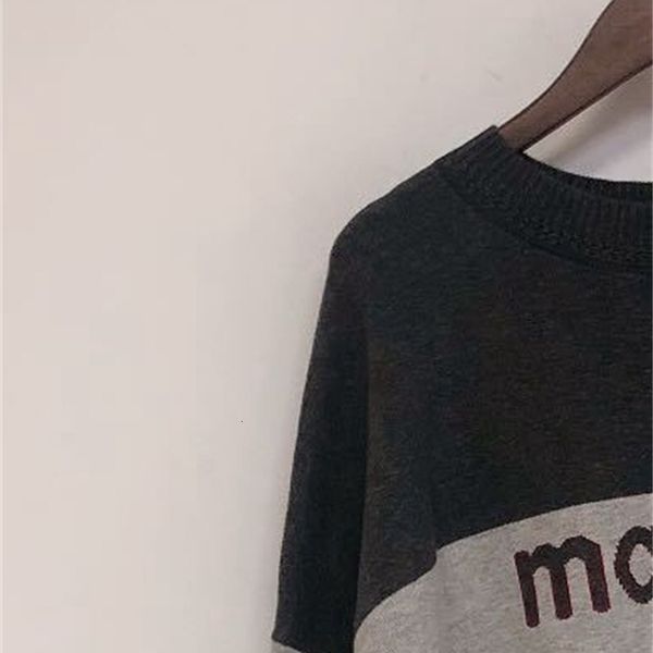 sweater 2021 autumn and winter color matching letters long-sleeved pullover women's knitted ca52, White;black
sweater 2021 autumn and winter color matching letters long-sleeved pullover women's knitted ca52, White;black