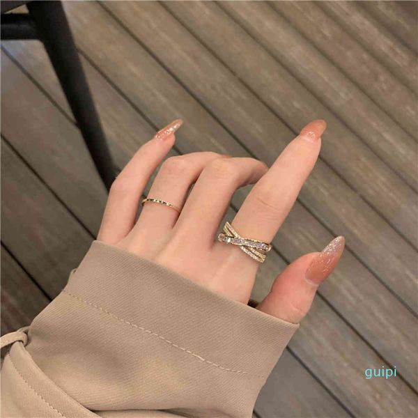 japanese and korean minority zircon ring design sense ins simple hip hop style advanced index finger open jewelry, Silver
japanese and korean minority zircon ring design sense ins simple hip hop style advanced index finger open jewelry, Silver