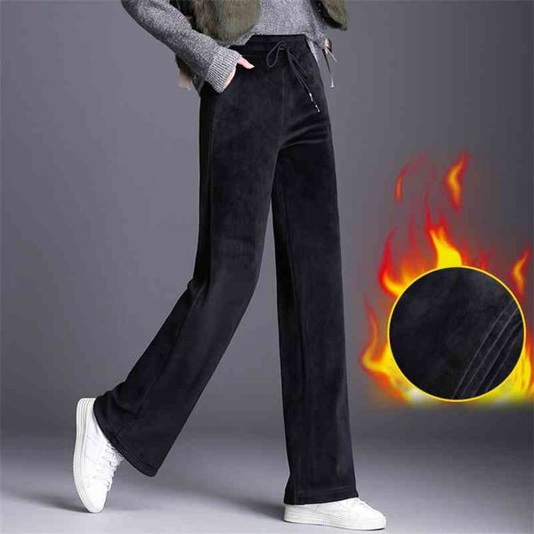 streetwear winter thick warm fleece women's pants female high waist wide leg for women trousers woman plus size 6xl 210608, Black;white
streetwear winter thick warm fleece women's pants female high waist wide leg for women trousers woman plus size 6xl 210608, Black;white