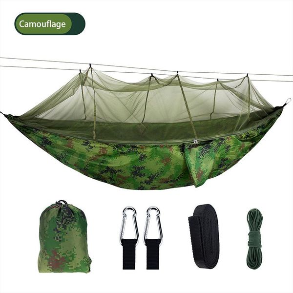 camp furniture camping/garden hammock with mosquito net outdoor 1-2 person portable hanging bed strength parachute fabric sleep swing
camp furniture camping/garden hammock with mosquito net outdoor 1-2 person portable hanging bed strength parachute fabric sleep swing