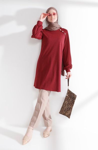 women's blouses & shirts minahill tubanur button detailed tunic 3066-05 claret red, White
women's blouses & shirts minahill tubanur button detailed tunic 3066-05 claret red, White