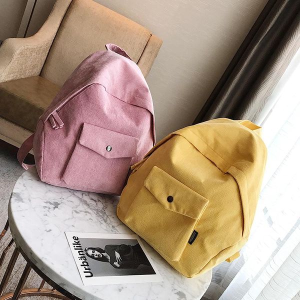 hylhexyr cute plain backpacks cloth school bag trend simple women college corduroy backpack zipper girl female rucksack
hylhexyr cute plain backpacks cloth school bag trend simple women college corduroy backpack zipper girl female rucksack