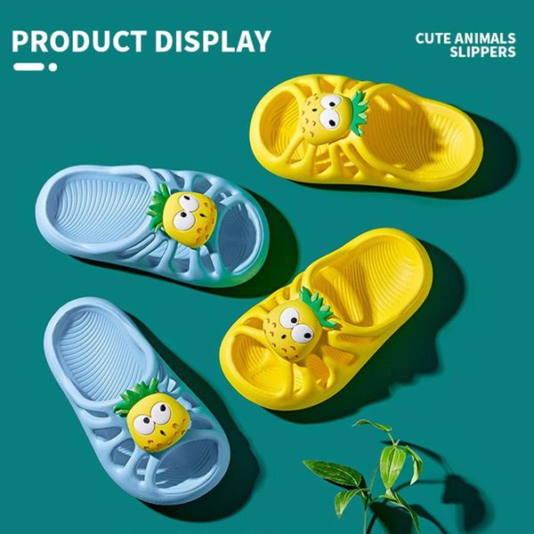 slipper 2021 children' sandals cute boy and girl cartoon pineapple wear resistant slippers antiskid bathroom, Black;grey
slipper 2021 children' sandals cute boy and girl cartoon pineapple wear resistant slippers antiskid bathroom, Black;grey
