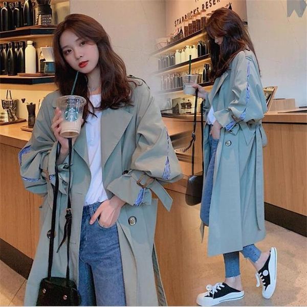 women's trench coats coat womens stitching striped long slim-fitting suit collar double-breasted belted solid color jacket autumn sprin, Tan;black
women's trench coats coat womens stitching striped long slim-fitting suit collar double-breasted belted solid color jacket autumn sprin, Tan;black