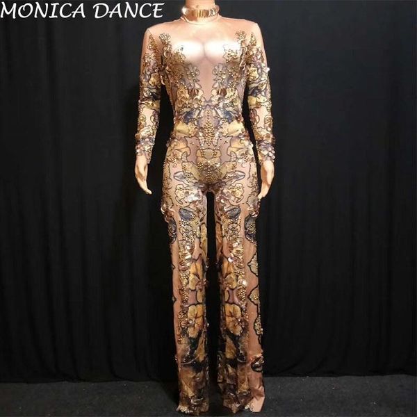 women's jumpsuits & rompers skinny gold rhinestones female singer dancer big pants costume one-piece nightclub birthday oufit party jum, Black;white
women's jumpsuits & rompers skinny gold rhinestones female singer dancer big pants costume one-piece nightclub birthday oufit party jum, Black;white