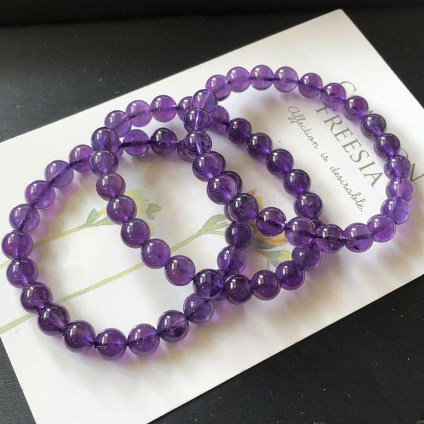 natural amethyst bracelet girl lovers single circle contracted dark hand string male benzian ornaments beaded, strands, Black
natural amethyst bracelet girl lovers single circle contracted dark hand string male benzian ornaments beaded, strands, Black