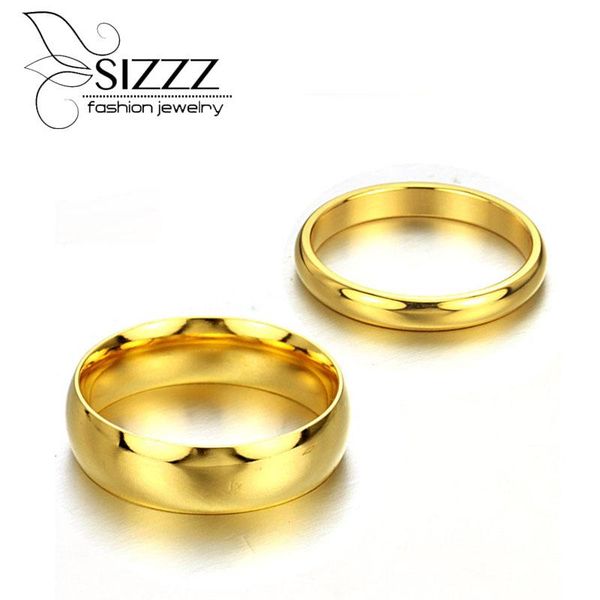 wedding rings sizzz 3mm wide for women/6mm men fashion fine jewelry gold smooth stainless steel couple ring, Slivery;golden
wedding rings sizzz 3mm wide for women/6mm men fashion fine jewelry gold smooth stainless steel couple ring, Slivery;golden