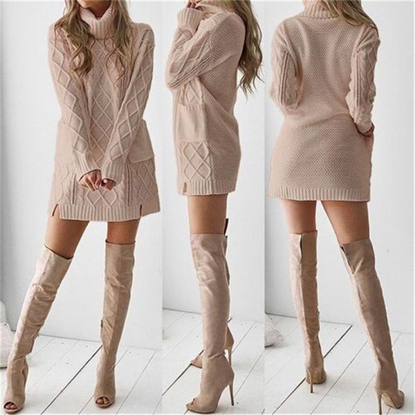 women's sweaters mid-length sweater women 2021 autumn winter fashion pullover loose high neck big pocket knitted 150, White;black
women's sweaters mid-length sweater women 2021 autumn winter fashion pullover loose high neck big pocket knitted 150, White;black