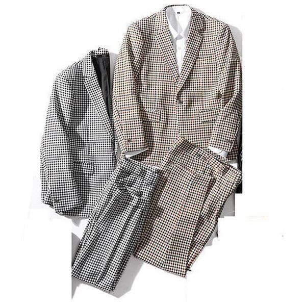 men's suits & blazers arrival spring summer lattice casual suit fashion light luxury thin two piece set men size m xl 2xl 3xl, White;black
men's suits & blazers arrival spring summer lattice casual suit fashion light luxury thin two piece set men size m xl 2xl 3xl, White;black