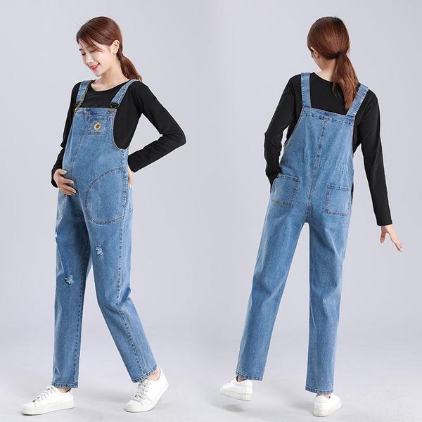 maternity bottoms fashion pocket jeans women autumn bib pants overalls shoulder strap jumpsuit large size pregnant denim, White
maternity bottoms fashion pocket jeans women autumn bib pants overalls shoulder strap jumpsuit large size pregnant denim, White