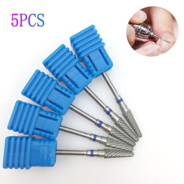 5pcs carbide nail bit 3/32" pedicure cuticle clean burr manicure apparatus drill accessories tools art equipment, Silver
5pcs carbide nail bit 3/32" pedicure cuticle clean burr manicure apparatus drill accessories tools art equipment, Silver