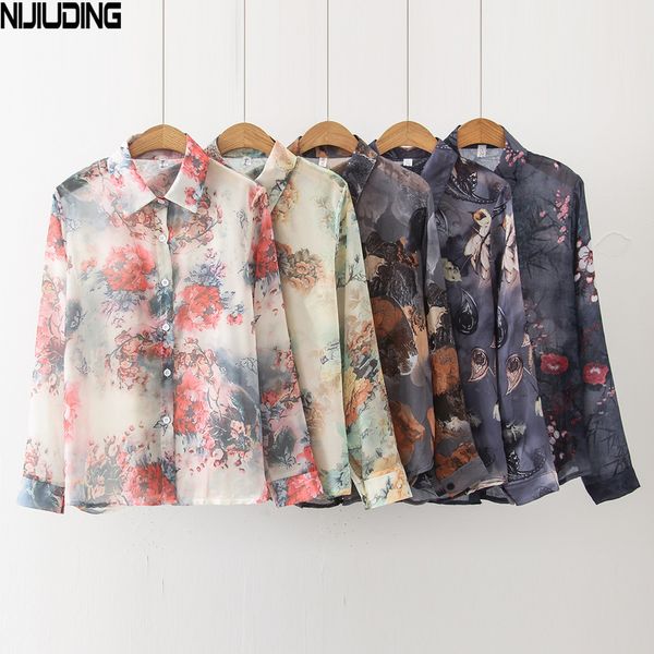 shirts for wowmen autumn vinatge printing long sleeve turn-down collar chiffon sun protection blouses female 210514, White
shirts for wowmen autumn vinatge printing long sleeve turn-down collar chiffon sun protection blouses female 210514, White