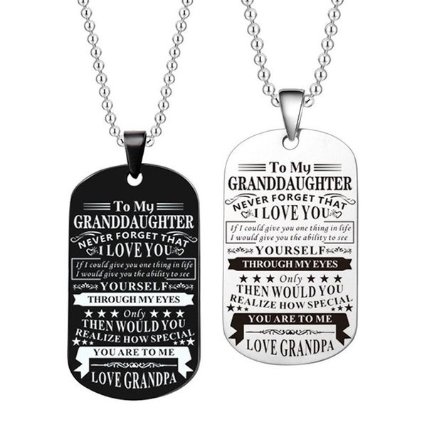 dog tags pendant necklace family jewelry to my grandson i love you necklaces, Silver
dog tags pendant necklace family jewelry to my grandson i love you necklaces, Silver