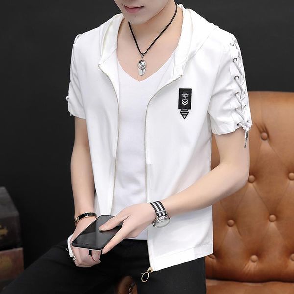 men's casual shirts summer short sleeve black white shirt thin outwear h15, White;black
men's casual shirts summer short sleeve black white shirt thin outwear h15, White;black