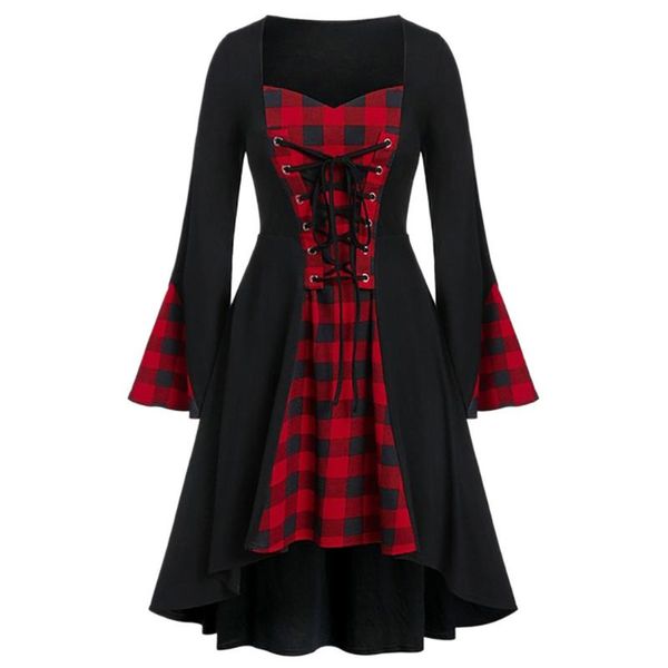 casual dresses christmas women tie-front butterfly sleeve midi dress gothic a-line long short knitted lace up plaid print party, Black;gray
casual dresses christmas women tie-front butterfly sleeve midi dress gothic a-line long short knitted lace up plaid print party, Black;gray