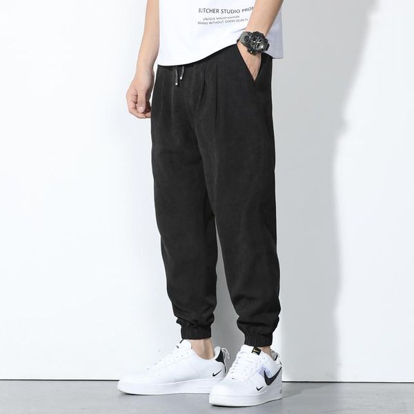 men's side pockets cargo harem pants 2021ribbons black hip hop casual male joggers trousers fashion streetwear
men's side pockets cargo harem pants 2021ribbons black hip hop casual male joggers trousers fashion streetwear