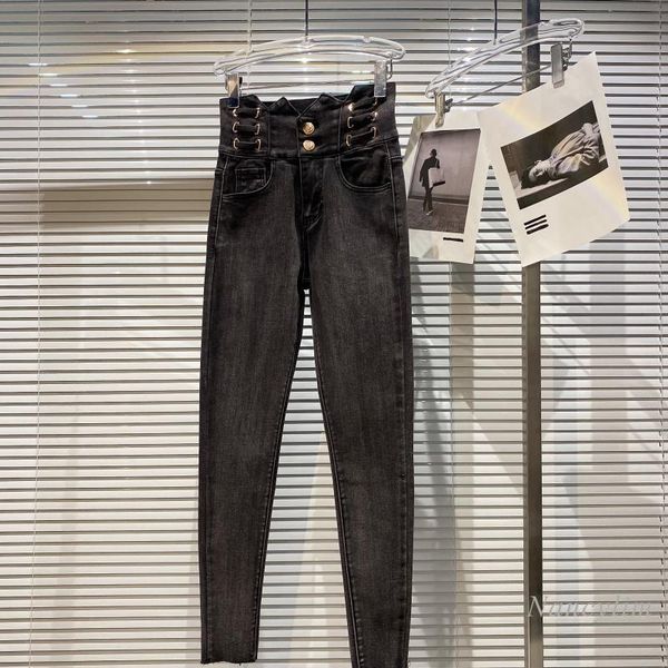 women's jeans lace-up high waist grey black women spring autumn street punk stretch slim pencil pants femme nancylim, Blue
women's jeans lace-up high waist grey black women spring autumn street punk stretch slim pencil pants femme nancylim, Blue