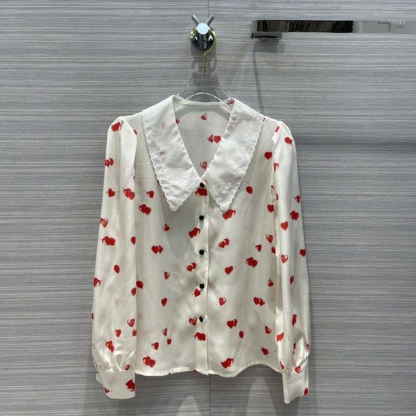 eureeky silk blouse 2021 early spring women sweet love printed shirts turn-down collar long sleeve soft blouses women's &1, White
eureeky silk blouse 2021 early spring women sweet love printed shirts turn-down collar long sleeve soft blouses women's &1, White