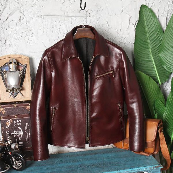 men's leather & faux 2021 red wine american casual style genuine jacket men plus size 4xl real natural cowhide spring slim fit coat, Black
men's leather & faux 2021 red wine american casual style genuine jacket men plus size 4xl real natural cowhide spring slim fit coat, Black