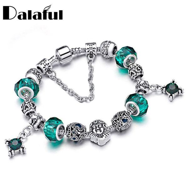 charm bracelets beautiful diy bracelet femme heart & bangles green crystal glass beads for women luxury pulsera s352, Golden;silver
charm bracelets beautiful diy bracelet femme heart & bangles green crystal glass beads for women luxury pulsera s352, Golden;silver