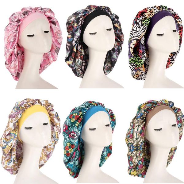 beanie/skull caps women large satin bonnet silk sleep night cap head cover headwrap hat hair wrap accessories print, Blue;gray
beanie/skull caps women large satin bonnet silk sleep night cap head cover headwrap hat hair wrap accessories print, Blue;gray