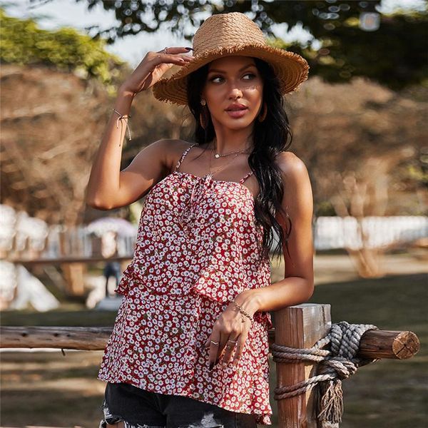 spring print casmis women ruffles floral tank for fashion summer camis women's tanks &, White
spring print casmis women ruffles floral tank for fashion summer camis women's tanks &, White