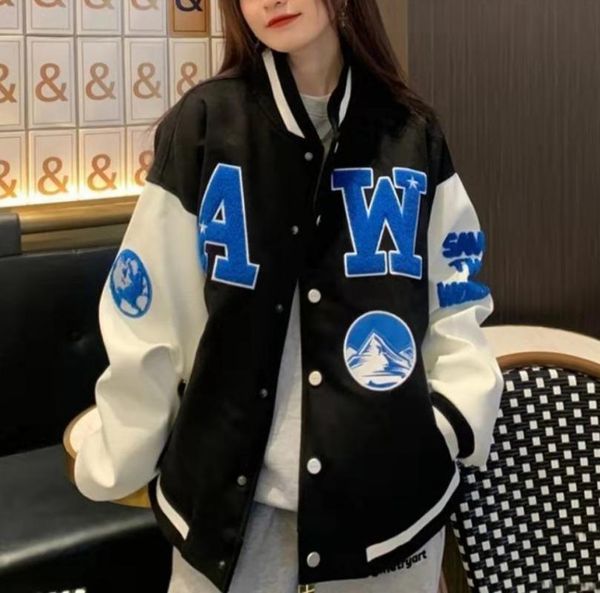 women's jackets loose stitching jacket women 2021 summer womens coats and high street hip hop baseball harajuku casual coat, Black;brown
women's jackets loose stitching jacket women 2021 summer womens coats and high street hip hop baseball harajuku casual coat, Black;brown
