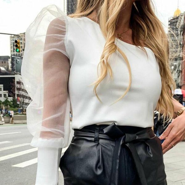 women's jumpsuits & rompers women mesh net blouse sheer puff sleeve one shoulder ladies shirt womens clothing slim fit female, Black;white
women's jumpsuits & rompers women mesh net blouse sheer puff sleeve one shoulder ladies shirt womens clothing slim fit female, Black;white