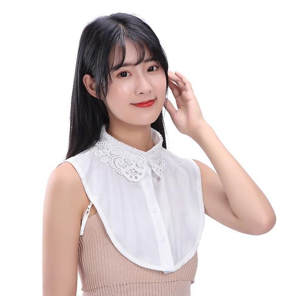 women white fake collars formal detachable female clothes shirt false collar lapel half blouse nep kraagie bow ties, Black;gray
women white fake collars formal detachable female clothes shirt false collar lapel half blouse nep kraagie bow ties, Black;gray