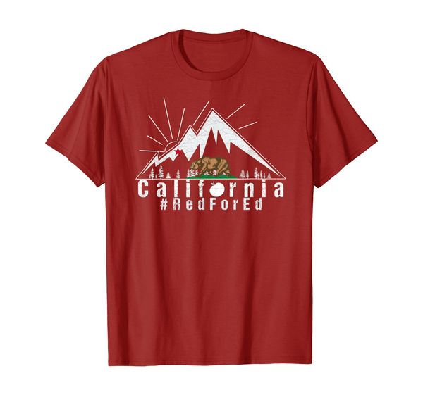 teacher red for ed t-shirt california public ed, White;black
teacher red for ed t-shirt california public ed, White;black