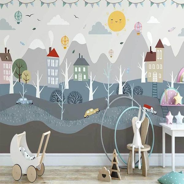 wallpapers custom 3d po hand painted cartoon mountain house tree wall murals kids bedroom background decoration non-woven papier peint
wallpapers custom 3d po hand painted cartoon mountain house tree wall murals kids bedroom background decoration non-woven papier peint