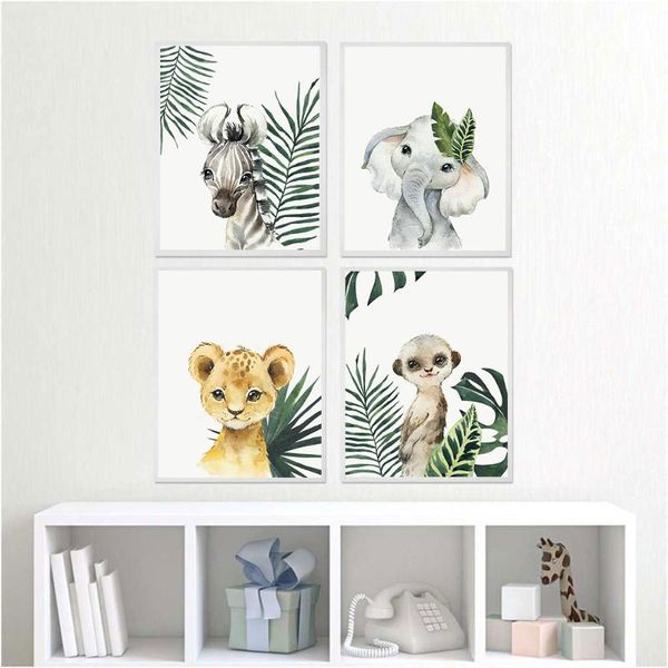 paintings giraffe elephant lion jungle nordic green leaf decoration painting for children's living room posters cartoon canvas
paintings giraffe elephant lion jungle nordic green leaf decoration painting for children's living room posters cartoon canvas