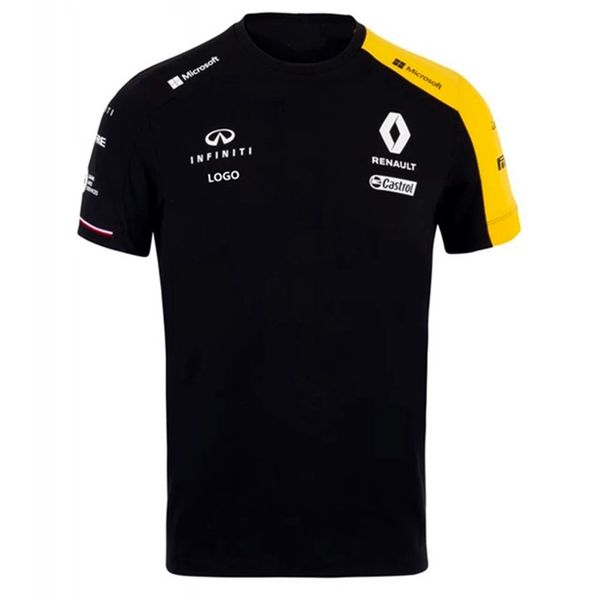 

formula one official website selling shirt f1 renault team uniform summer quick-drying breathable short sleeve, White;black