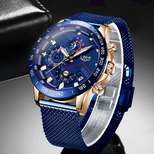 wristwatches lige fashion mens watches wristwatch quartz clock blue watch men waterproof sport chronograph relogio masculino, Slivery;brown
wristwatches lige fashion mens watches wristwatch quartz clock blue watch men waterproof sport chronograph relogio masculino, Slivery;brown