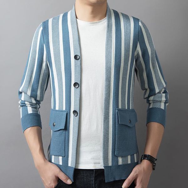 men's sweaters grade brand fashion knitted cardigan men striped autum sweater woolen casual coats winter jacket mens clothing y330, White;black
men's sweaters grade brand fashion knitted cardigan men striped autum sweater woolen casual coats winter jacket mens clothing y330, White;black