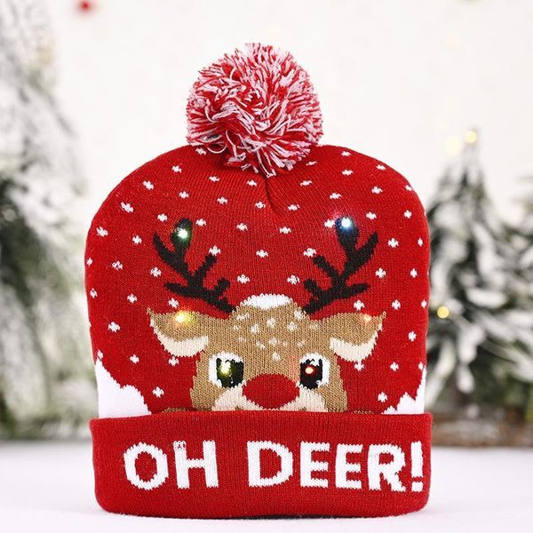 christmas decorations knitted wool hat with light luminescent cap high elastic warm headgear for xmas year festival
christmas decorations knitted wool hat with light luminescent cap high elastic warm headgear for xmas year festival