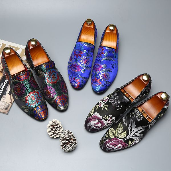 2021 Men Colorful Business Dress Shoes Italian Style Handmade Exquisite Embroidery Designer Leather Shoes Man Pointed Toe Shoes, Blue
2021 Men Colorful Business Dress Shoes Italian Style Handmade Exquisite Embroidery Designer Leather Shoes Man Pointed Toe Shoes, Blue