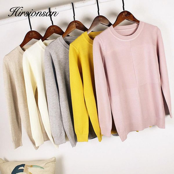 women's sweaters hirsionsan sweater women 2021 winter autumn elasticados knitted basic korean casual o neck thicken warm oversized pull, White;black
women's sweaters hirsionsan sweater women 2021 winter autumn elasticados knitted basic korean casual o neck thicken warm oversized pull, White;black